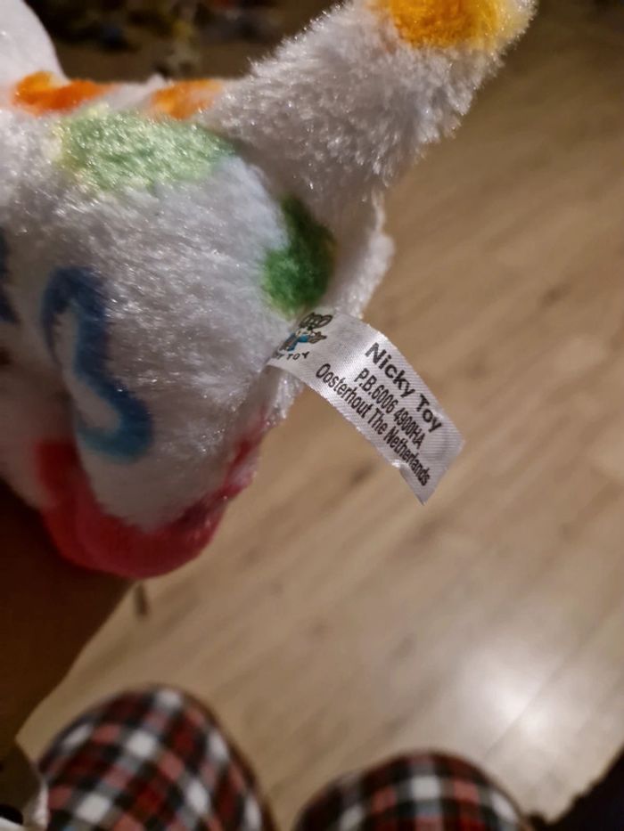Peluche licorne nicky toy multicolore - photo numéro 3