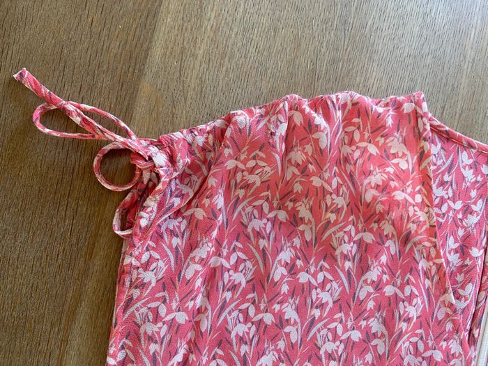 Robe fluide fleurie rose Caroll taille 42 - photo numéro 15
