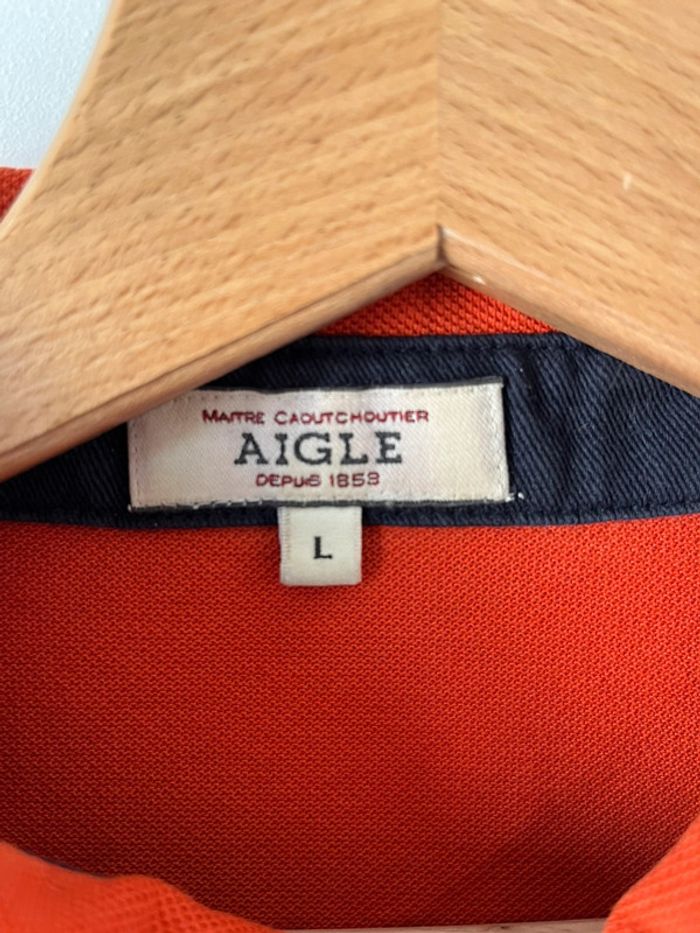Polo aigle orange L - photo numéro 2