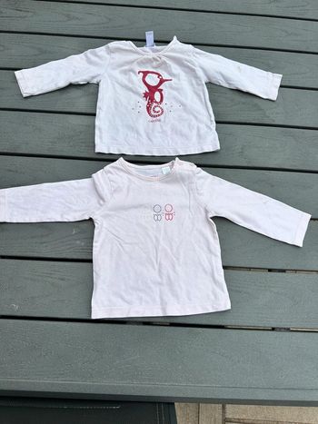 Lot 2 hauts manches longues