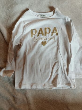 Tee-shirt manches longues Kiabi taille 2 ans