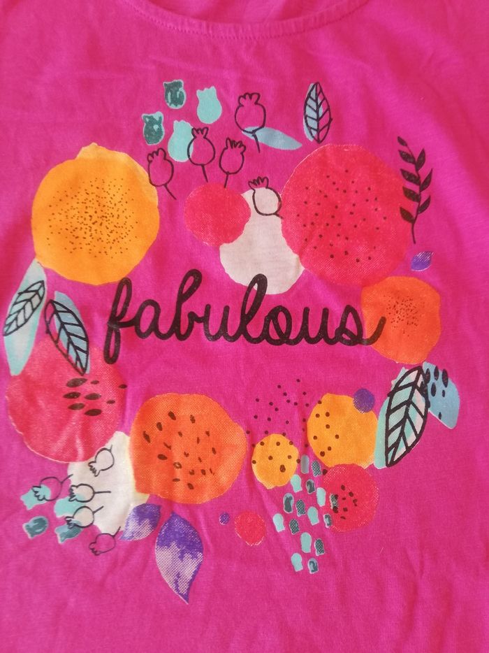 Tee shirt rose manches courtes orchestra 10 ans neuf 3€ - photo numéro 5