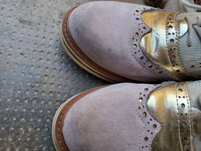 Derbies habillés beige et doré 37 - photo numéro 4