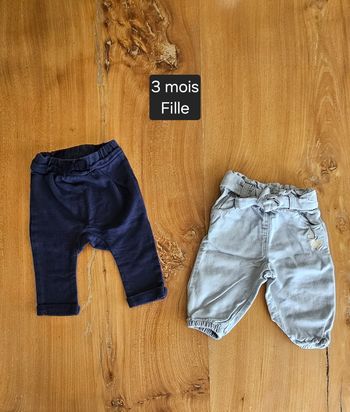 Lot de pantalons bébé fille