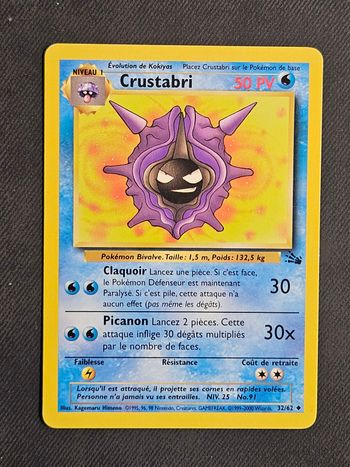 Carte Pokemon Arbok Fossile 32/62