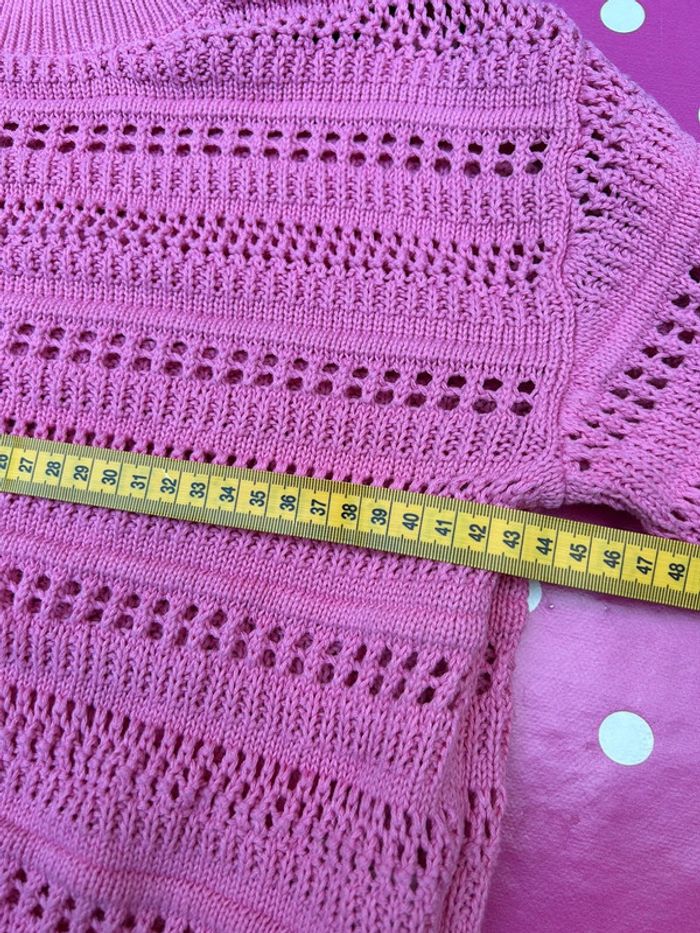 Pull été façon crochet rose fille coton - h&m 158 164 cm 12 14 ans - photo numéro 11