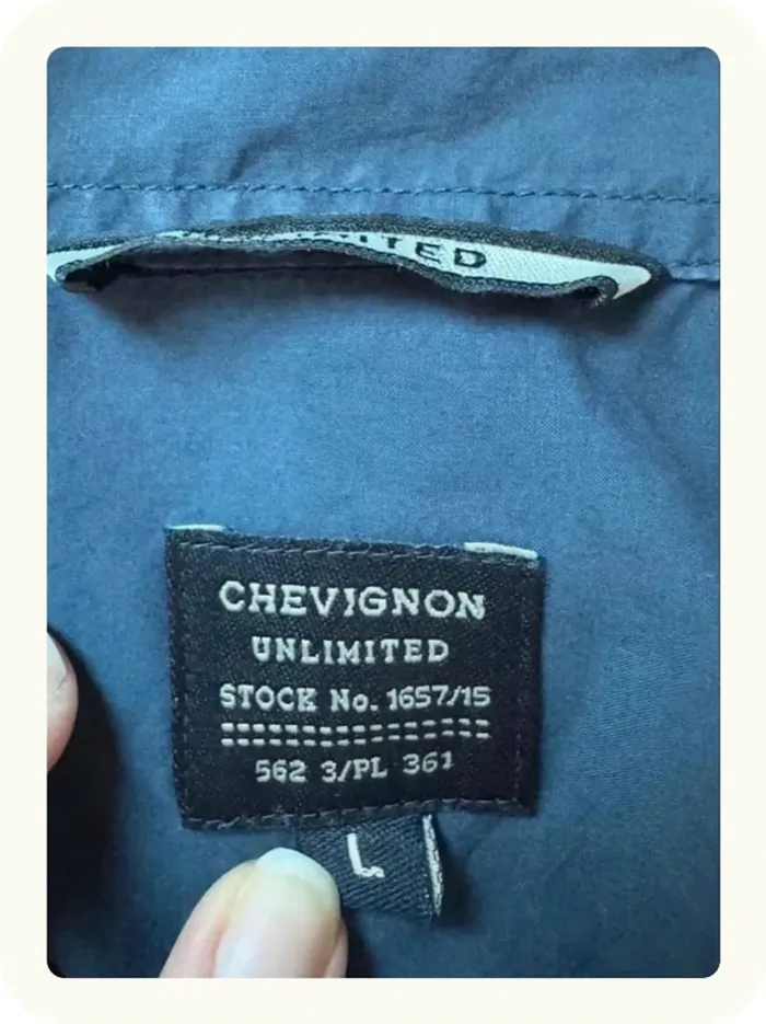 Chemise manches longues bleue homme Chevignon Taille L - photo numéro 5