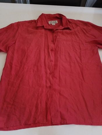 Chemisier manches longues femme 7 th street paradise taille 42 rétro vintage ancien en soie