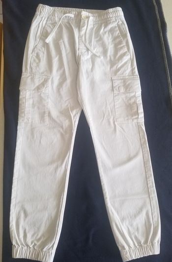 Pantalon cargo blanc