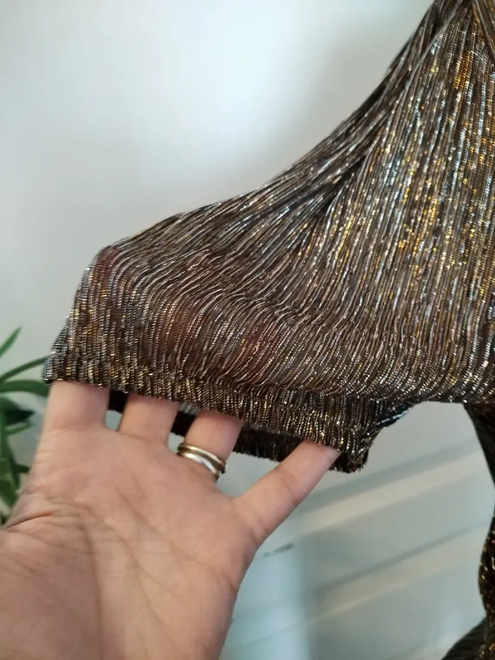 Top kiabi marron doré taille 34 neuf - photo numéro 5