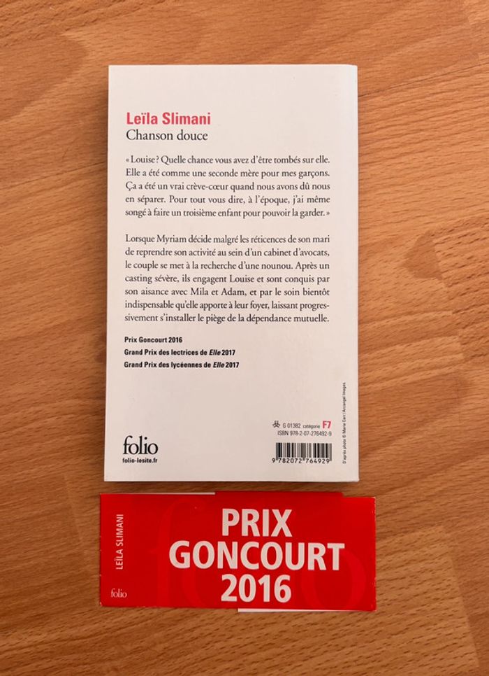 Livre Chanson douce de Leïla Slimani - photo numéro 2