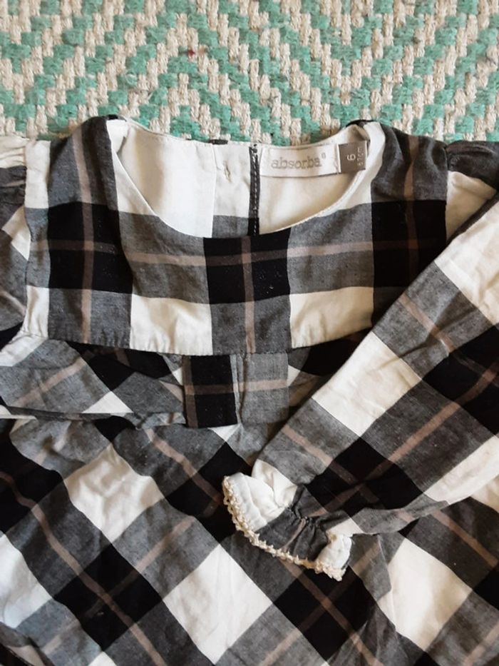 Chemise ecosse doublé hiver T. 6 mois - photo numéro 2