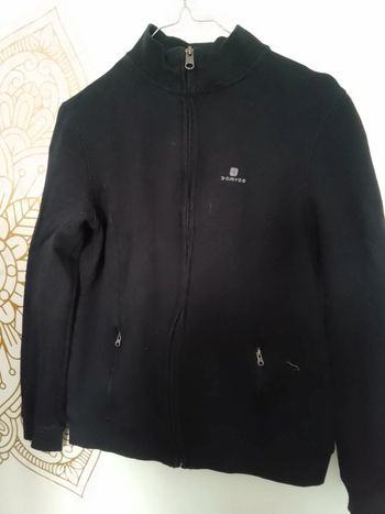 Veste de sport noire en coton taille S