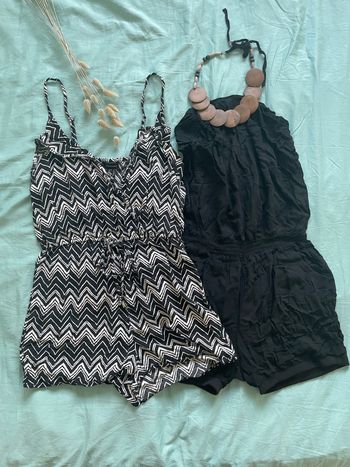 Lot 2 combi-shorts noires