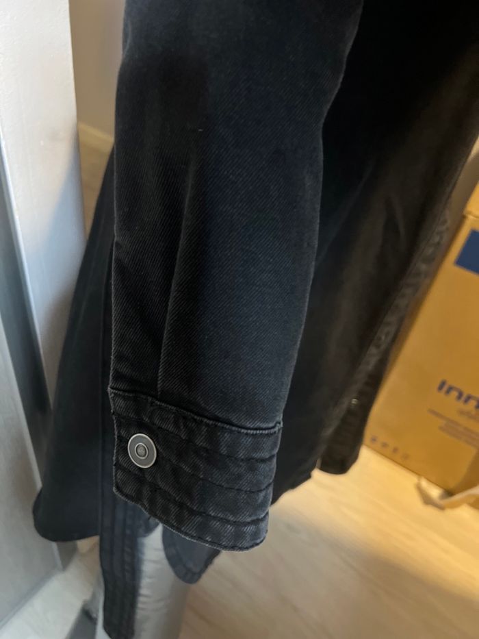 Veste noire en jean - photo numéro 4