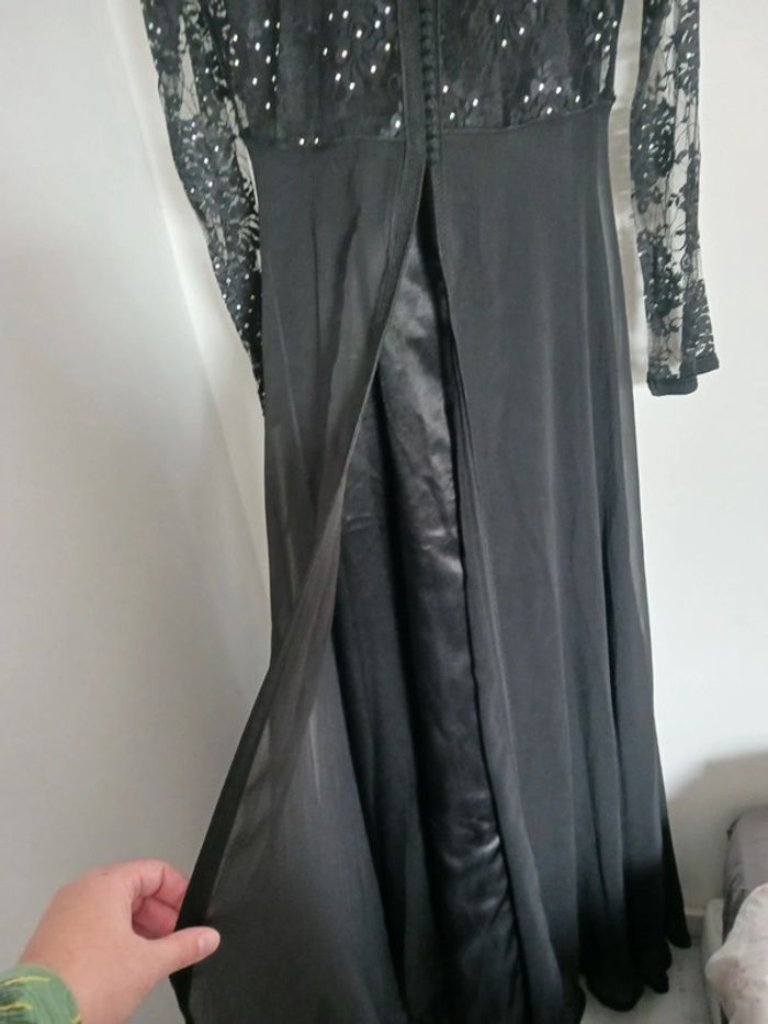 Caftan noir & rose T40 - photo numéro 9