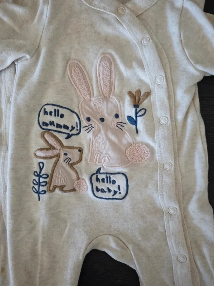 Lot de 2 pyjamas lapin - photo numéro 2