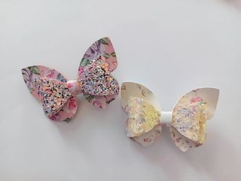 lot de 2 barrettes papillon 8cm