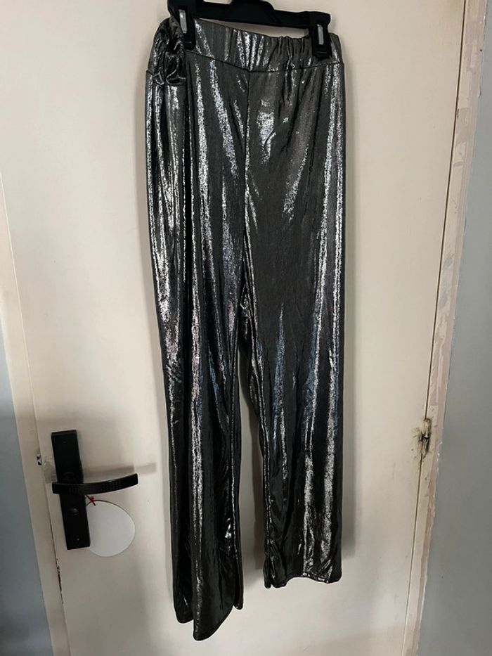 Pantalon argenté métallisé – t44