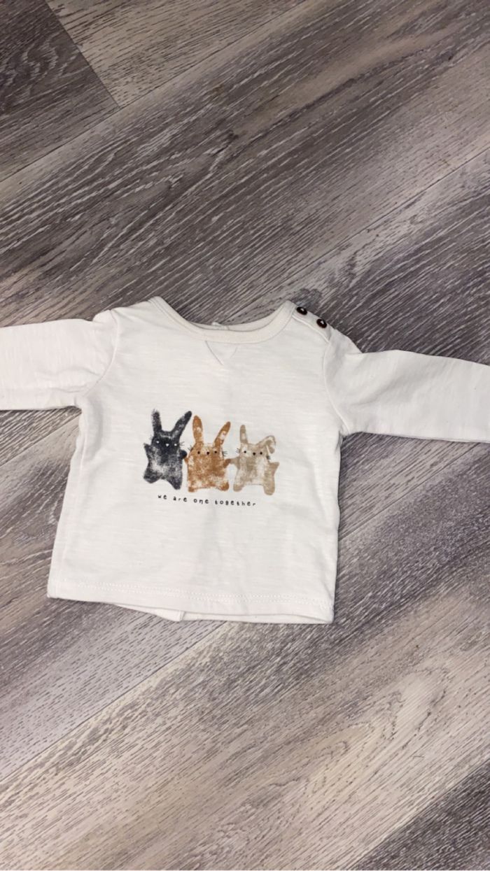 Tee shirt manches longues 1 mois kiabi