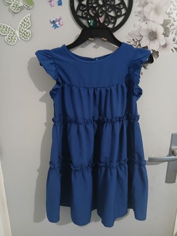 Robe fille bleu marine