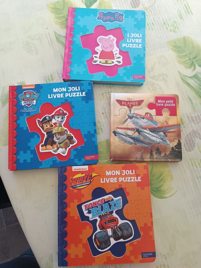 Lot 4 livres puzzles