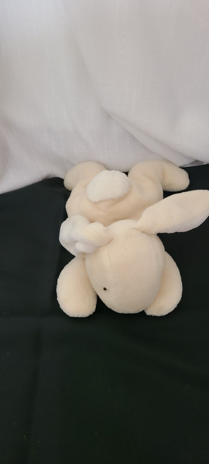 Peluche douce Marks & Spencer St Michael, lapin beige crème couché, 20 cm - photo numéro 5