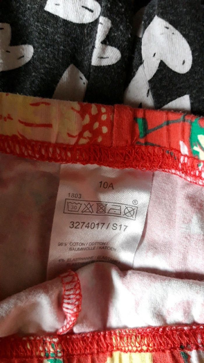 Lot 2 leggings 10 ans - photo numéro 3
