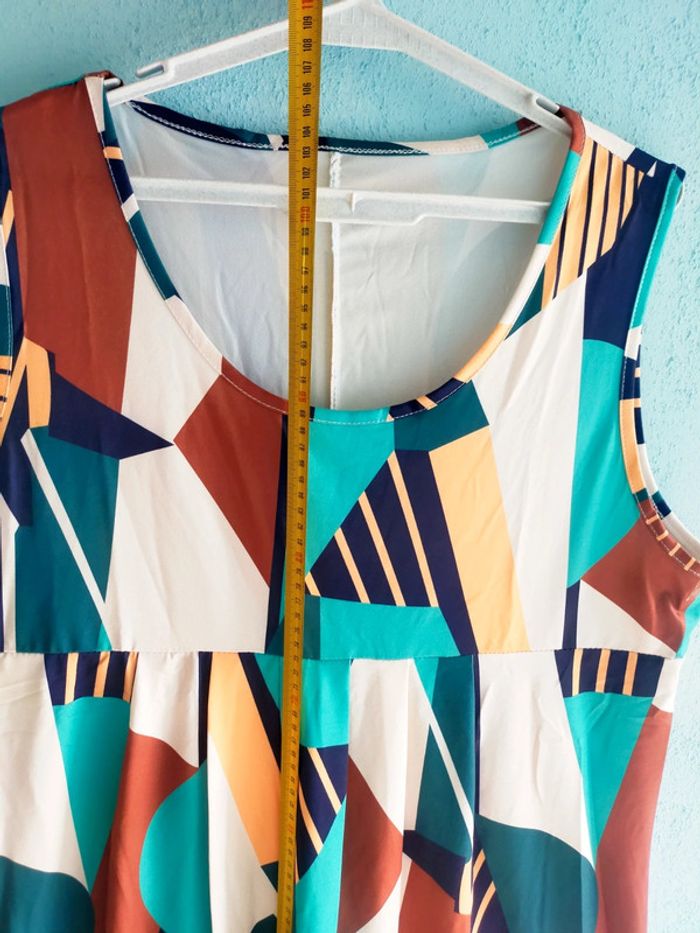 🌞 Robe d'été sans manches multicolore - Taille XXL - Neuve 🌞 - photo numéro 6