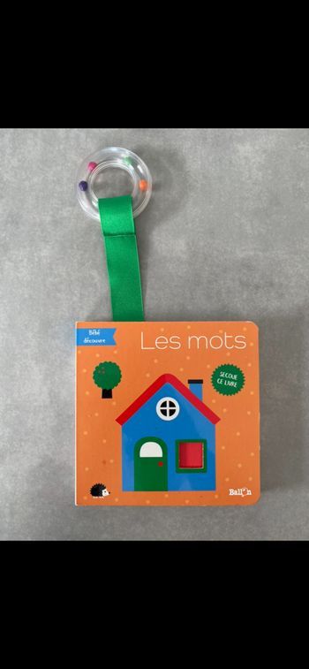 Livre bébé avec hochet