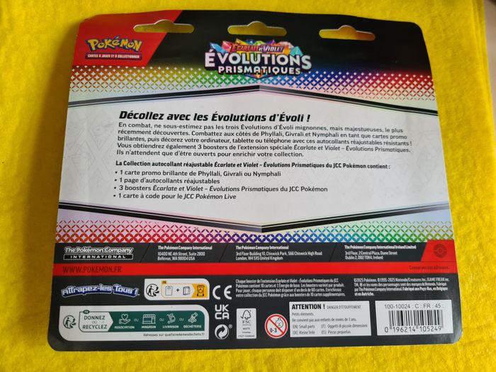 Tripack Évolution Prismatique Pokémon Ev 8.5 Givrali FR Neuf bien Scellé - photo numéro 2
