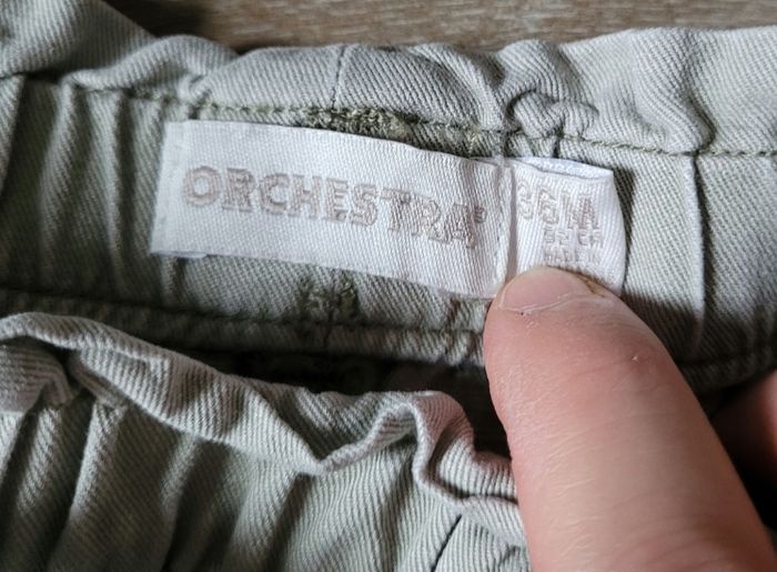 Ensemble pull à cœurs et pantalon coupe paperbag taille 36 mois - photo numéro 9