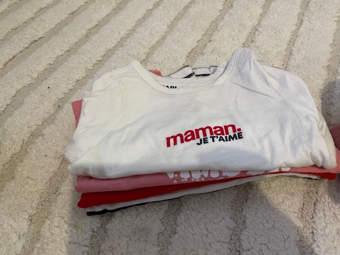 Lot 4 t-shirt manche longue