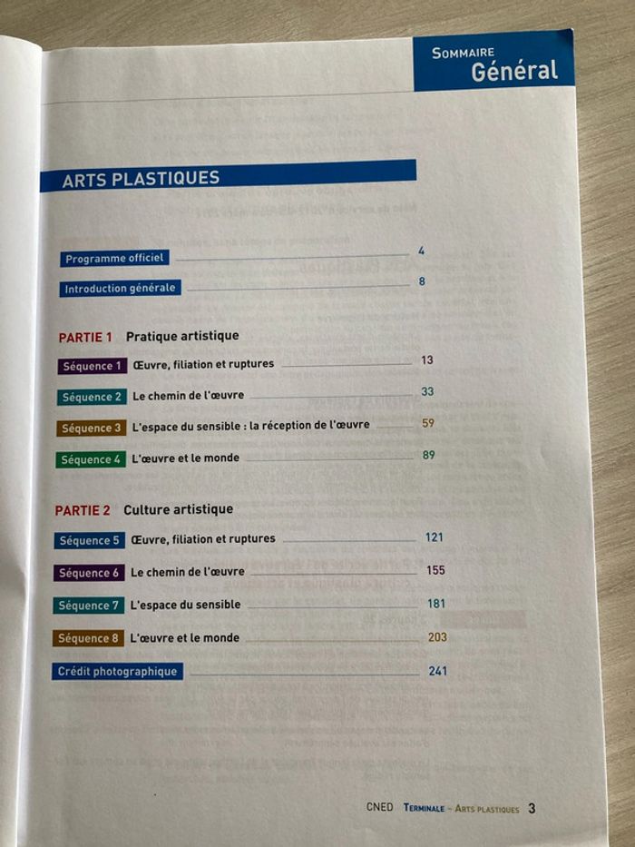 Fascicule CNED – Arts plastiques - 2 tomes - photo numéro 3