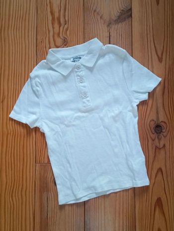 T-shirt polo blanc