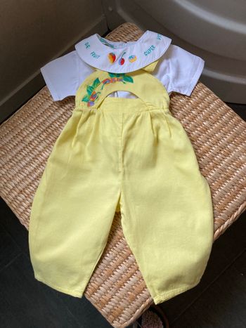 Ensemble salopette et chemisier