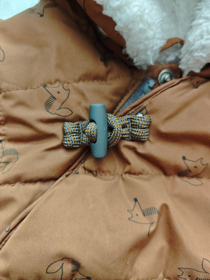 6 mois - blouson doublé, déperlant à capuche (Obaibi) - photo numéro 5