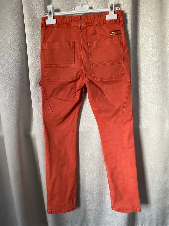 Pantalon chino orange brique 10 ans tape à l'œil - photo numéro 3