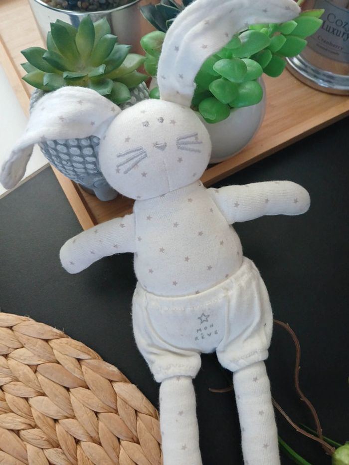 Doudou péluche Lapin Petit Bateau🌿🎁