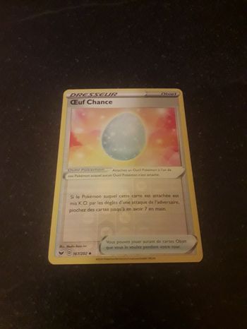 Œuf Chance reverse carte Pokémon neuve