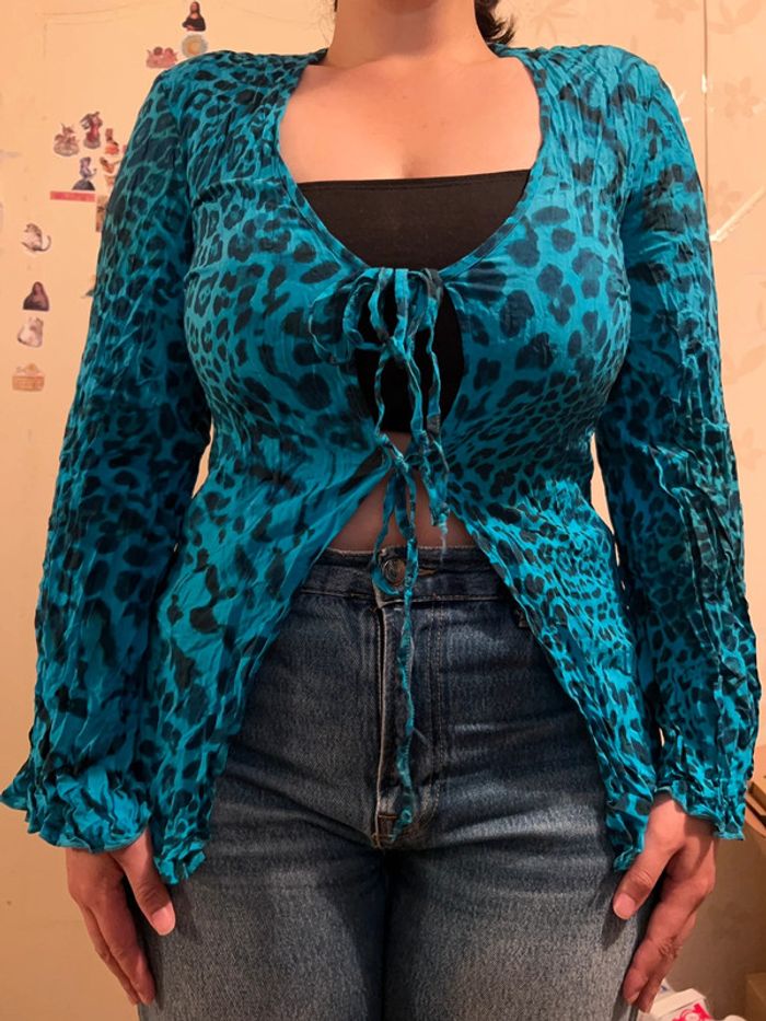 Chemise manches longues avec liens - photo numéro 2
