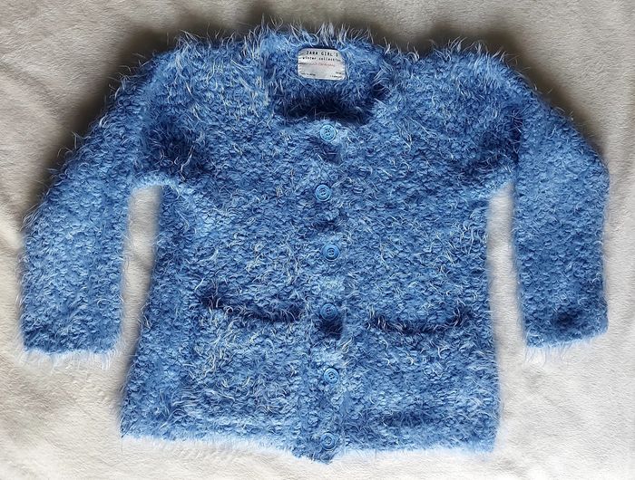 Gilet bleu ciel "Zara Girl's" - photo numéro 4