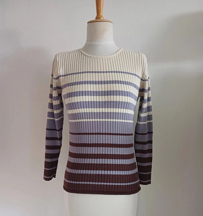 Pull rayé taille M Carol - photo numéro 4