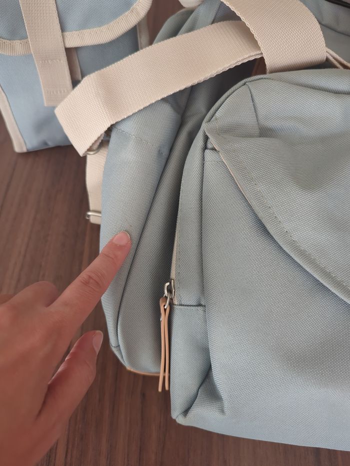 Sac à langer béaba turquoise - photo numéro 2