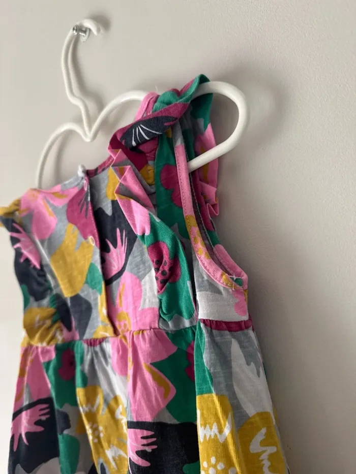 👗 robe à fleurs bébé fille - gemo - 24 mois - très bon état 100% coton - photo numéro 7