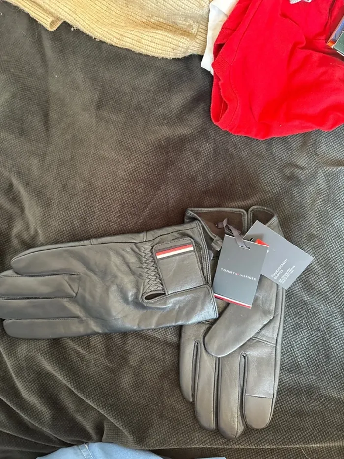 Gants cuir Tommy Hilfiger