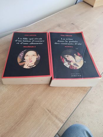 2 tomes de la trilogie culte Milénium - Stieg Larsson