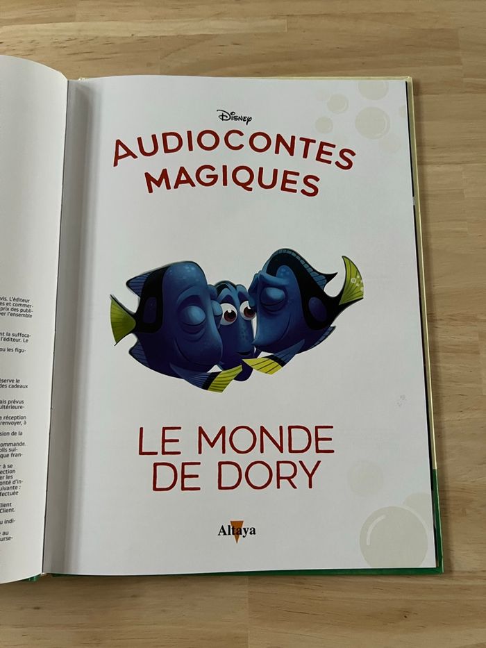 Livre Disney Audiocontes Magiques n°47 – Le Monde de Dory – Bon État (Sans Figurines) - photo numéro 3