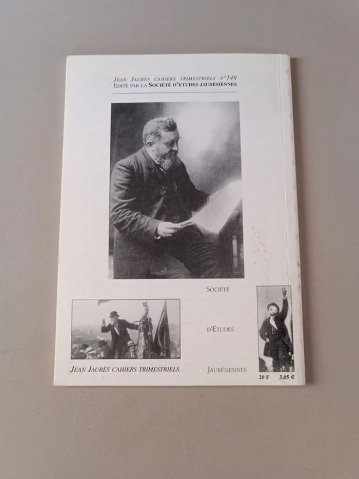 Jean Jaurès 40 ans de recherche jaurésiennes cahiers trimestriels numéro 149 - photo numéro 2