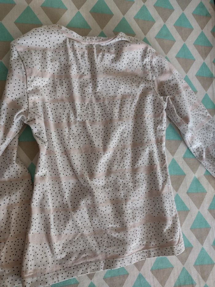 Tee-shirt rayures et petits pois IKKS - photo numéro 2